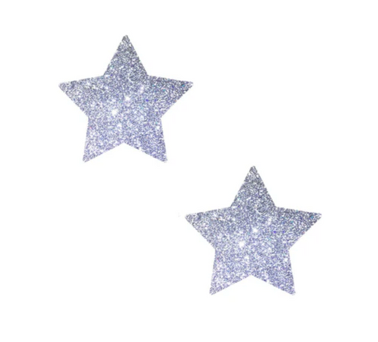 Silver Pixie Dust Glitter Starry Nights Body Stickers 6PK