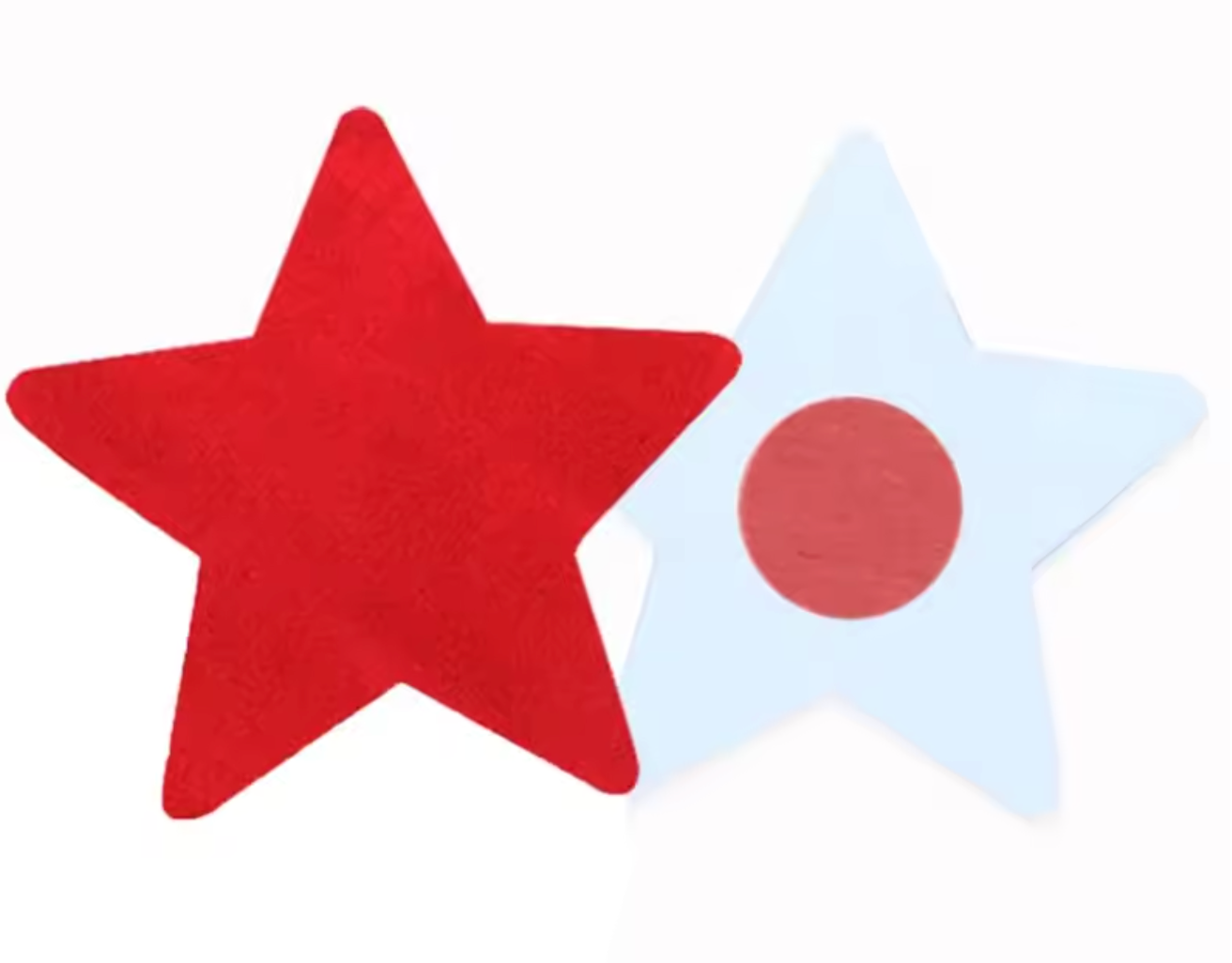 PG101 Disposable Adhesive Nipples Covers Star Red