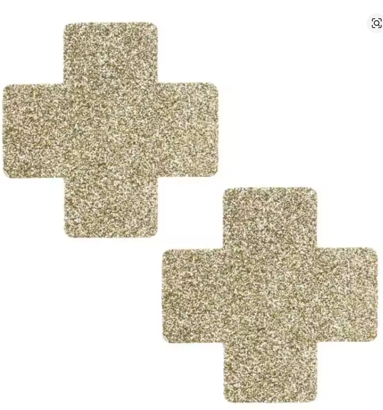 PG503 Disposable Adhesive Nipples Covers Glitter Golden Cross