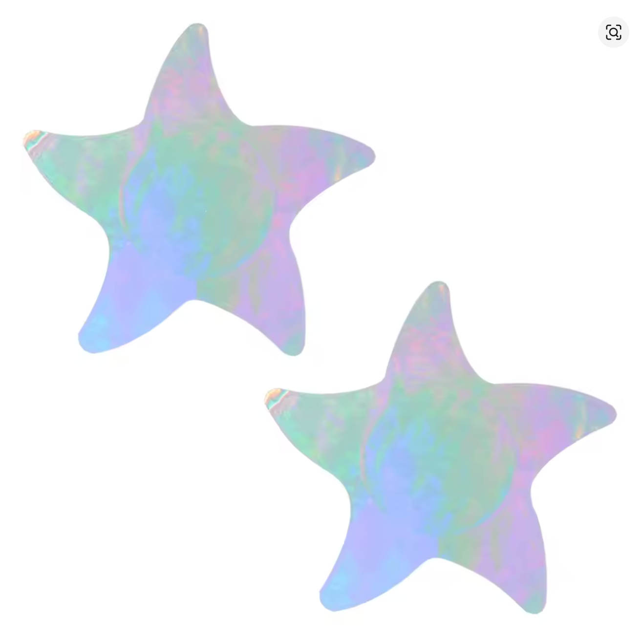 PG304 Disposable Adhesive Nipples Covers Wavy Star Holo