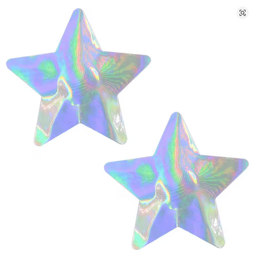 PG301 Disposable Adhesive Nipples Covers Star Holo