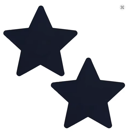 PG103 Disposable Adhesive Nipples Covers Star Black