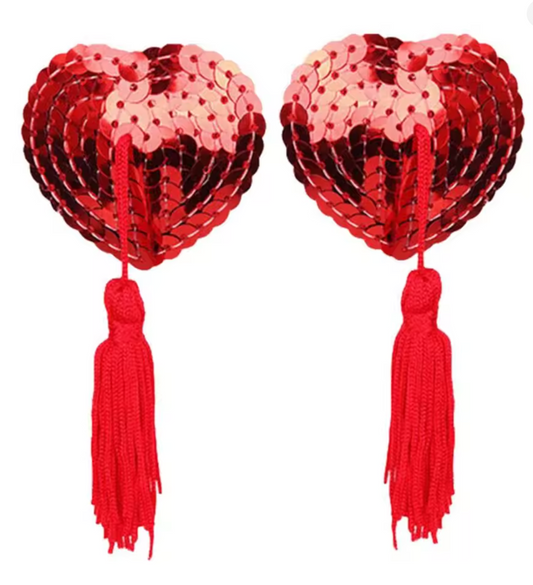 PG600 Disposable Adhesive Nipples Covers Red Heart
