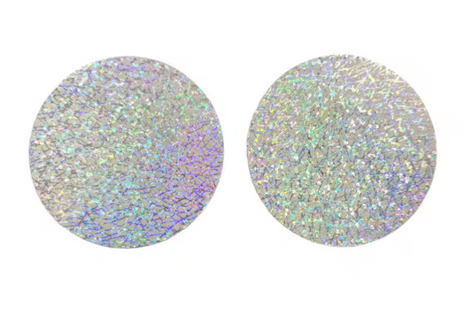 PG207 Disposable Adhesive Nipples Covers Holo Textured