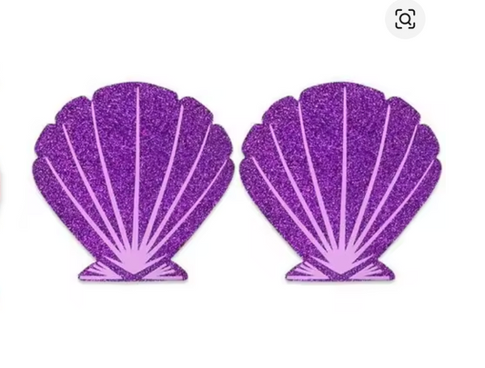 PG507 Disposable Adhesive Nipples Covers Glitter Pink Shell