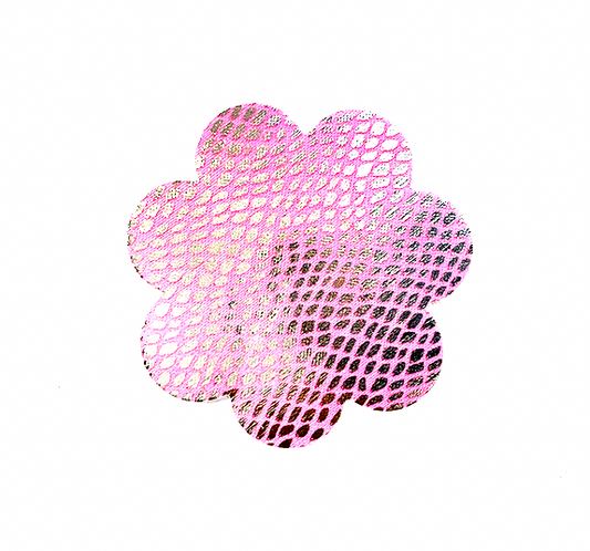 PG203 Disposable Adhesive Nipples Covers Pink snake Flower