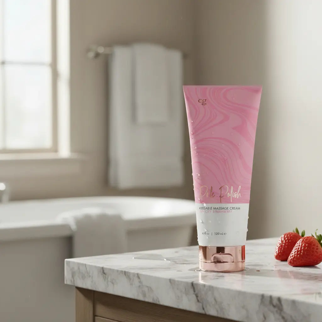 CG Pole Polish Kissable Massage Cream - Sin City Strawberry