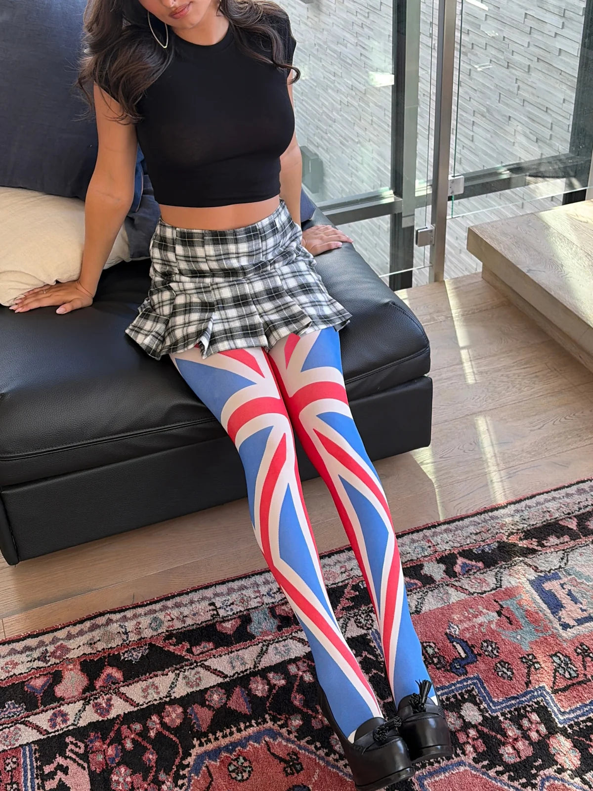 9919 Union Jack Opaque Tights