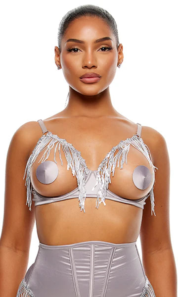 994832 Peep Show Nipple Covers - Pasties Silver