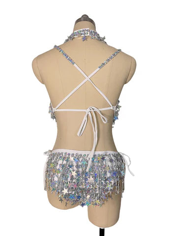 SSR-003 Wildest Dreams Swifty Sparkling White One Piece Bodysuit