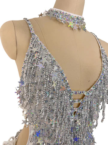 SSR-003 Wildest Dreams Swifty Sparkling White One Piece Bodysuit