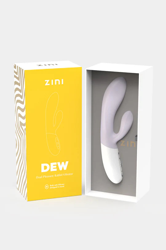 Zini Dew Dual Pleasure Rabbit Vibrator Purple