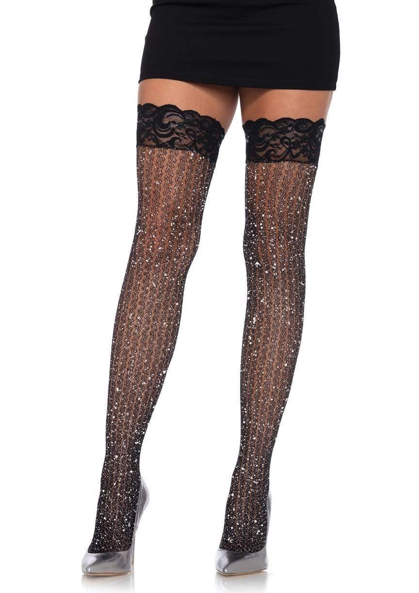 9322 Ash Cable Net Thigh Highs