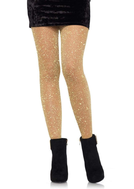 7130 Marsha Lurex Shimmer Tights Gold