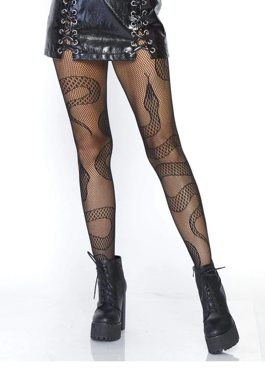 8143 Snake Net Tights