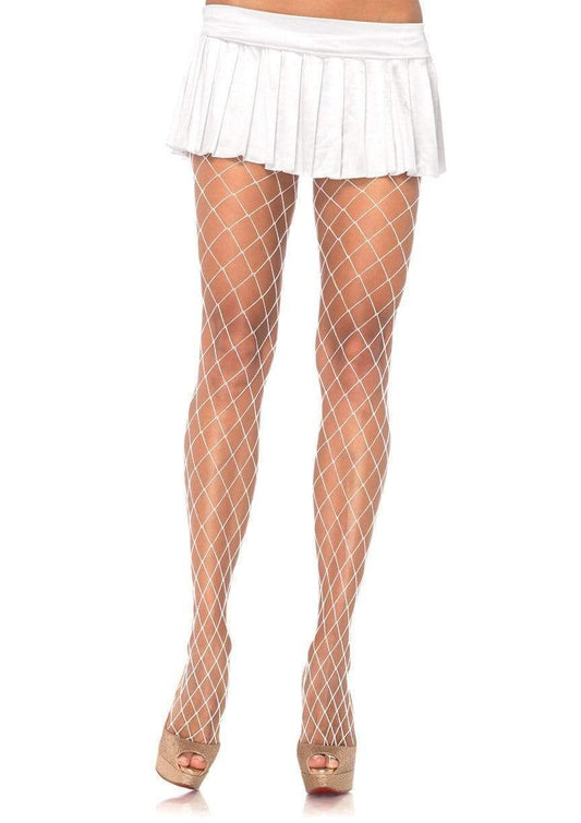9005 Xena Spandex Diamond Tights White
