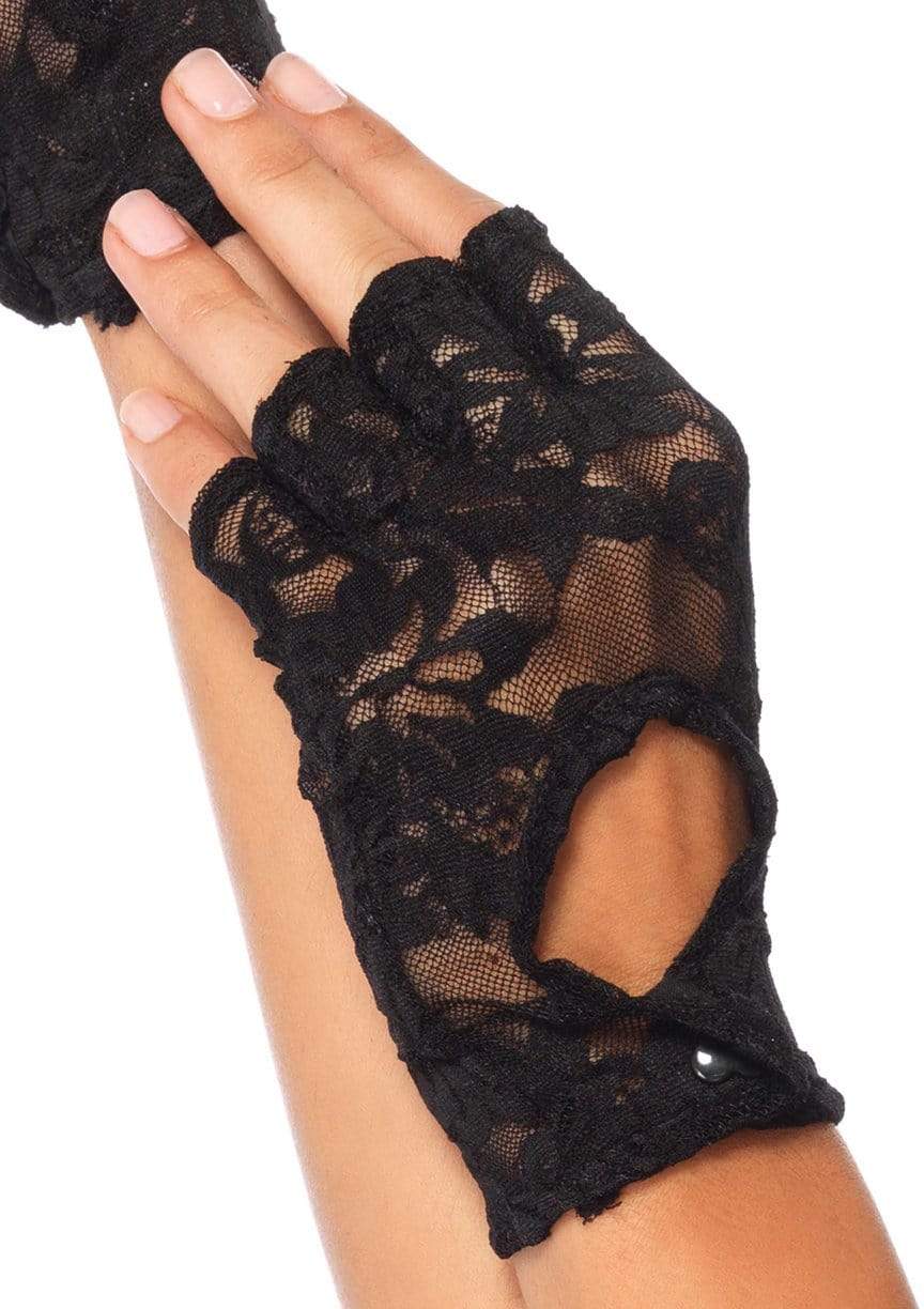 2724 Guantes sin dedos con encaje
