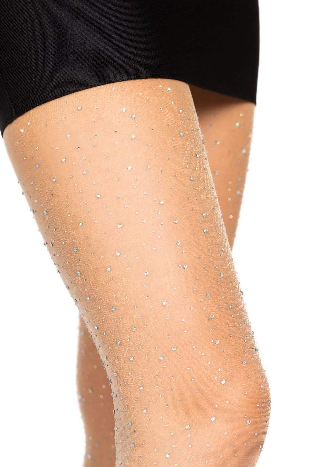 7957 Petra Sheer Rhinestone Pantyhose nude