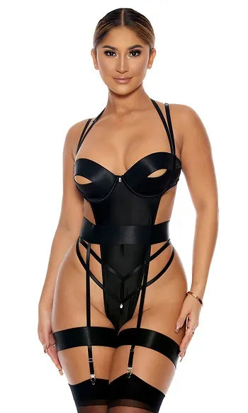 773019 A Little Peek Teddy Set BLK