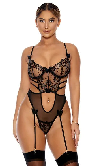 773025 Flutter Me Teddy BLK