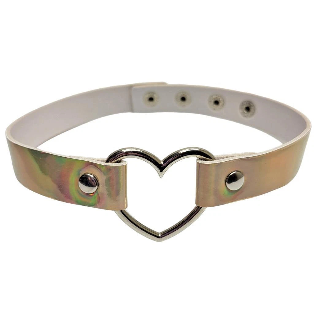 999470 Wear My Heart Hologram Choker