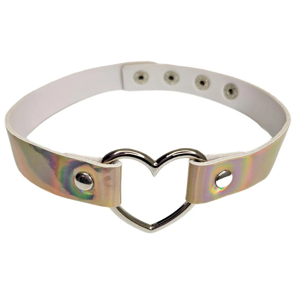 999470 Wear My Heart Hologram Choker