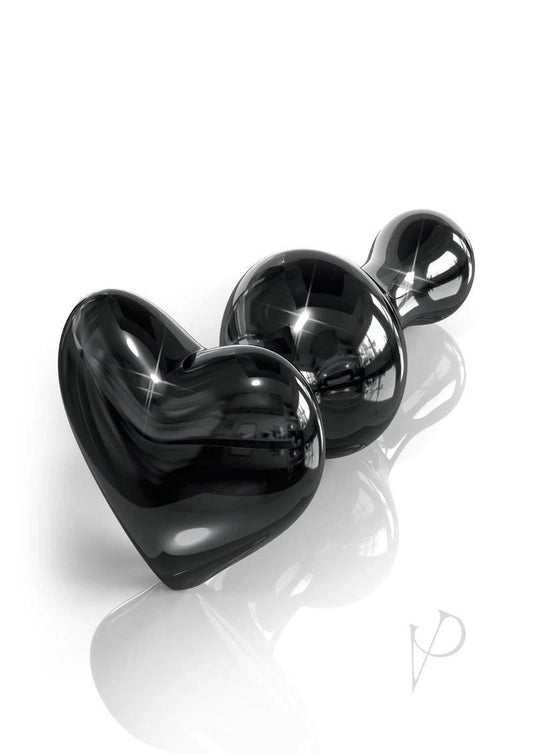 Icicles No.74 Heart Shaped Plug-Black